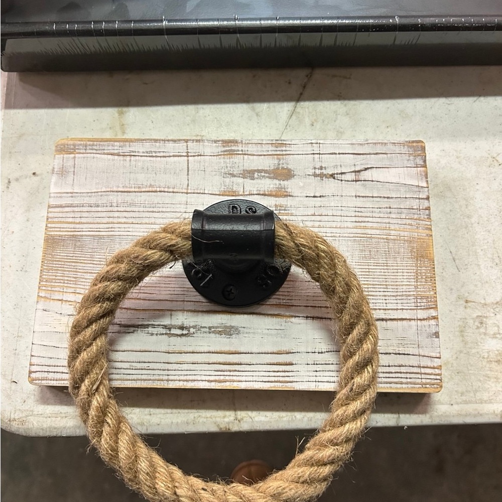 Rustic Rope Towel Holder